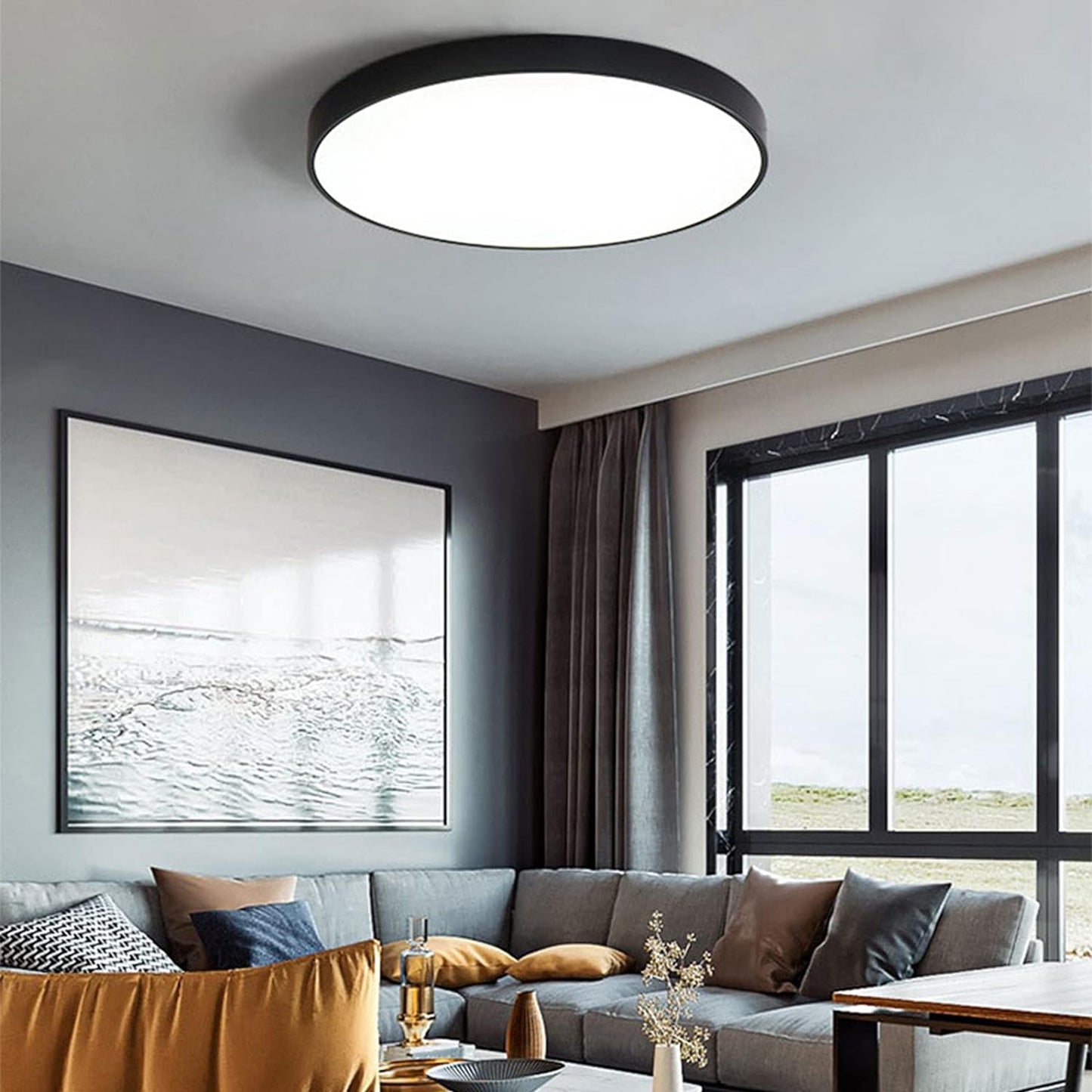Runde LED Deckenleuchte Skandinavisch Modern