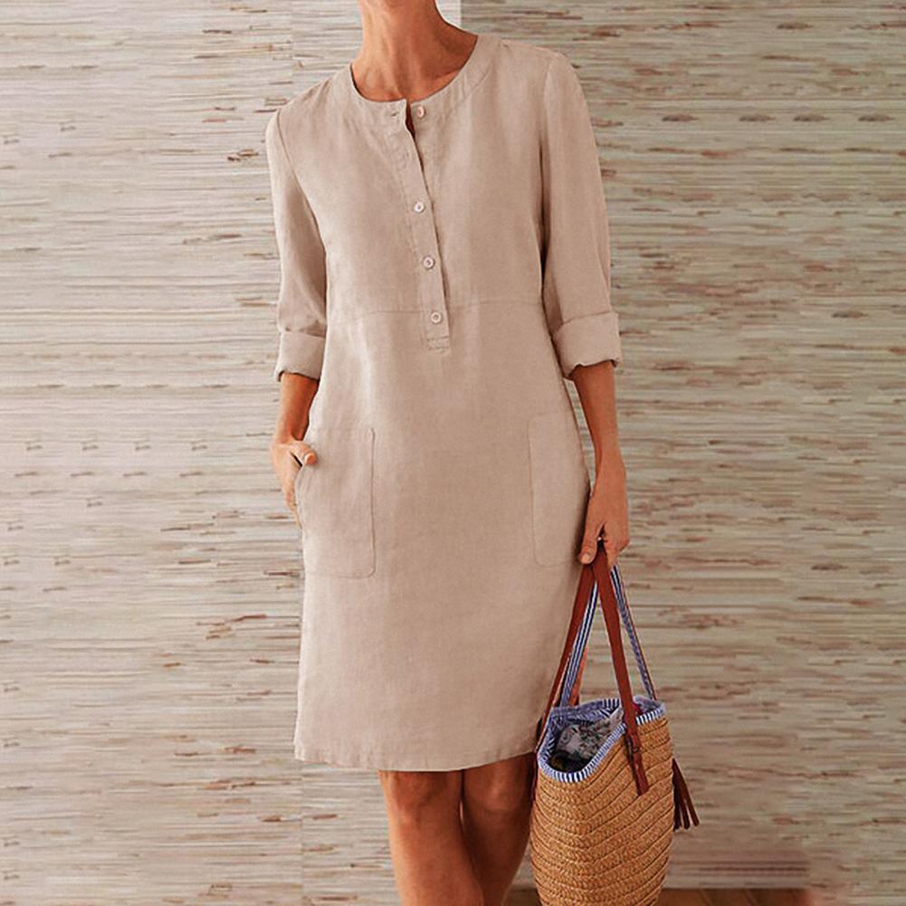 Damen Freizeitkleid Stilvoll Sommerkleid