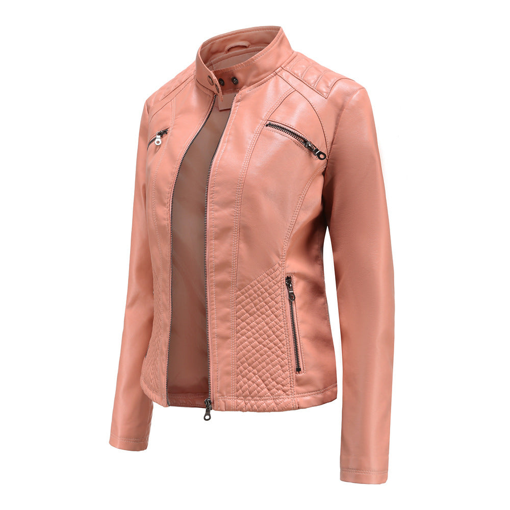Damen Lederjacke Übergangsjacke Leder Bequem