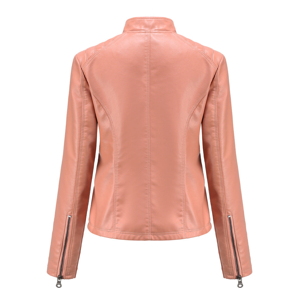 Damen Lederjacke Übergangsjacke Leder Bequem