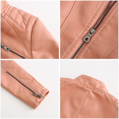 Damen Lederjacke Übergangsjacke Leder Bequem