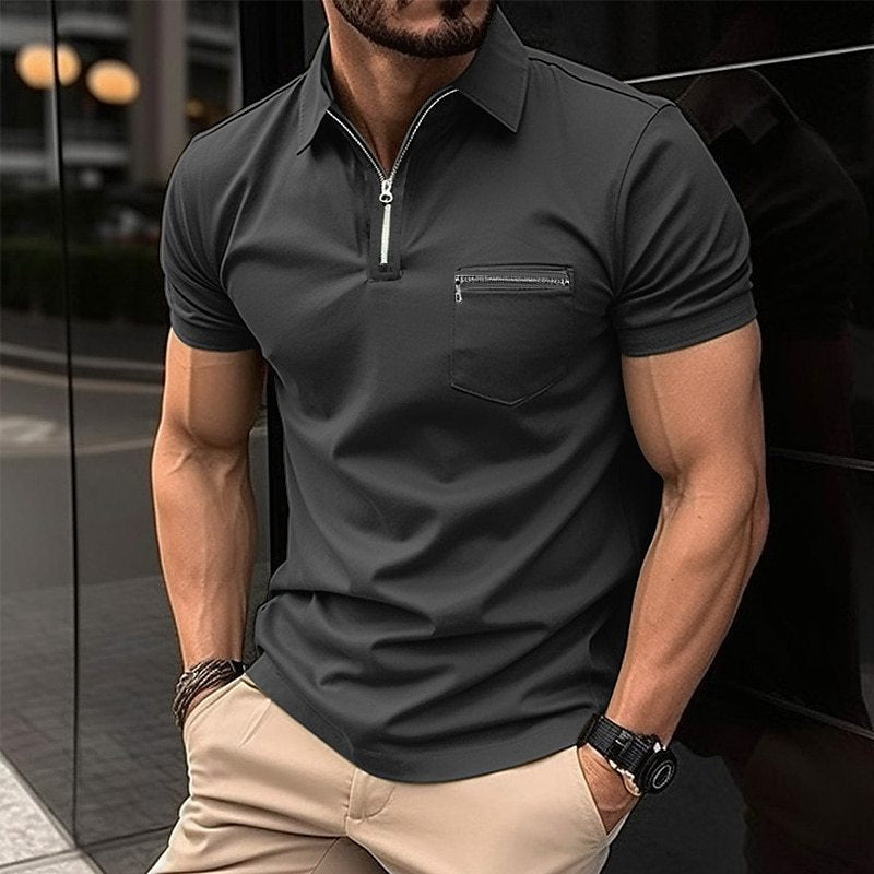 Herren Polo-Shirt Slim-Fit Elegant