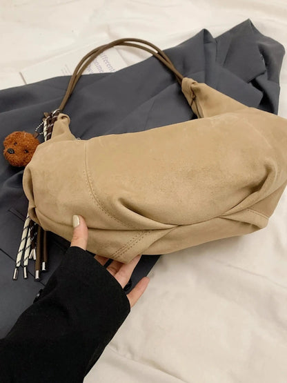 Leder Hobo Bag Damen Rucksack