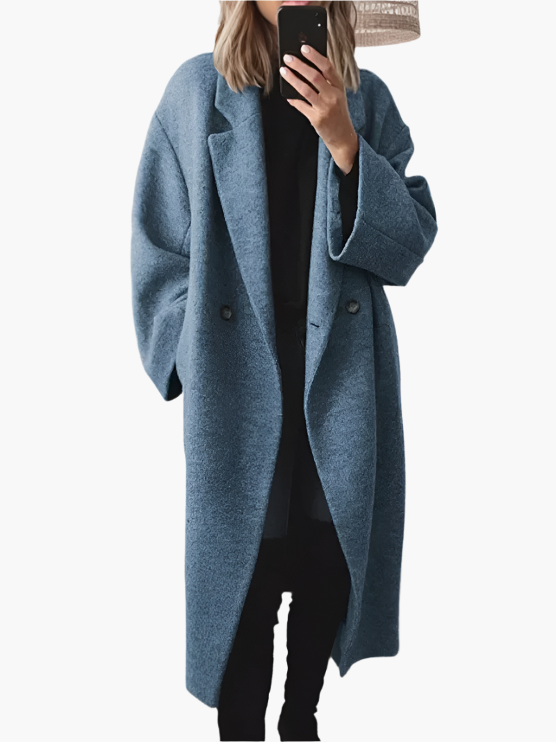 Damen Mantel Elegantes Design Loose Fit