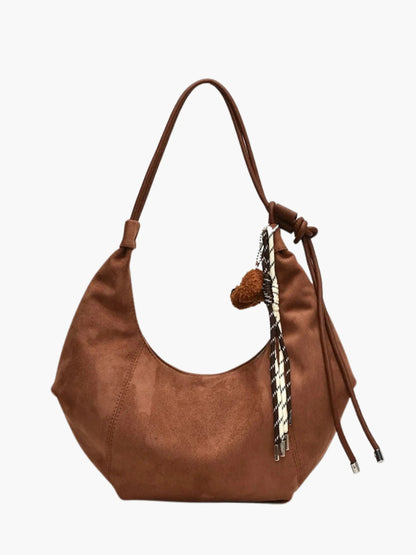Leder Hobo Bag Damen Rucksack
