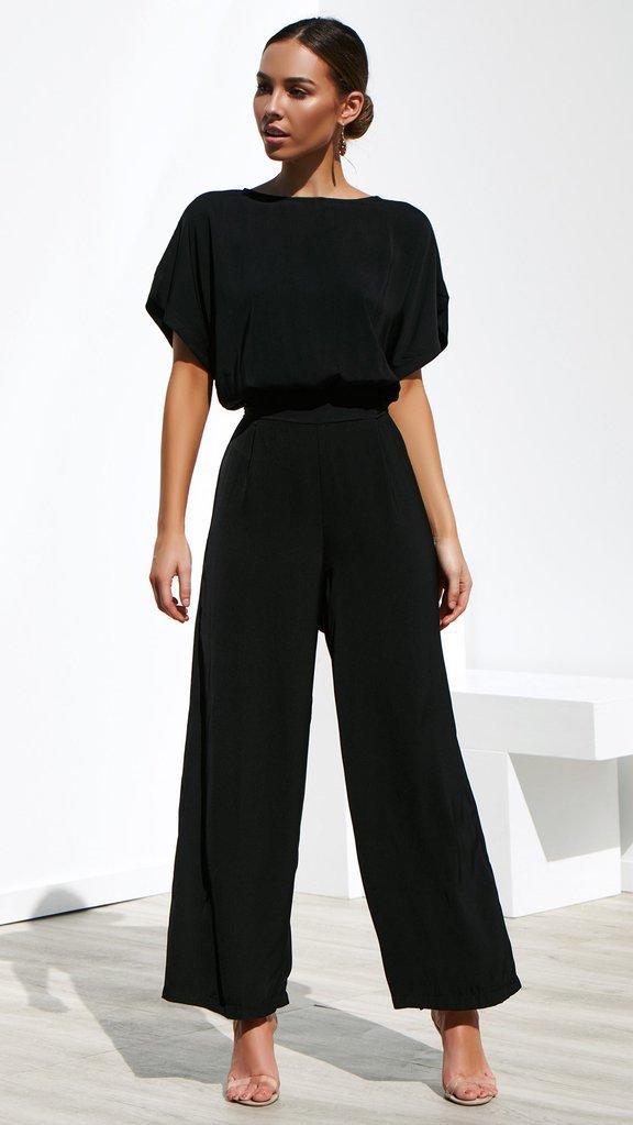 Damen Jumpsuit Weites Bein Berliner Chic