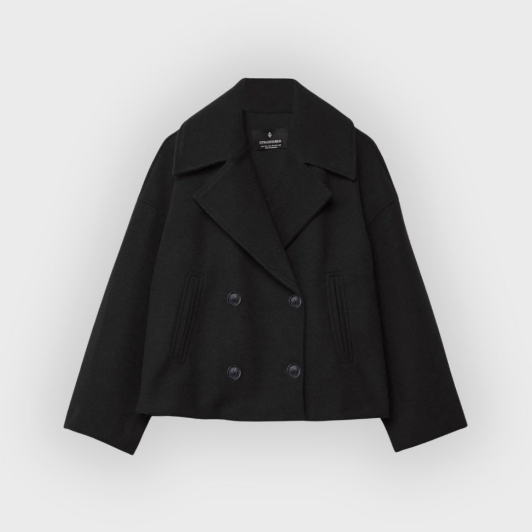 Damen Lederjacke Doppelreihig Modern