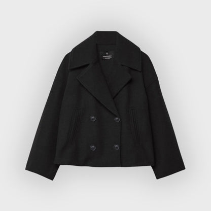 Damen Lederjacke Doppelreihig Modern