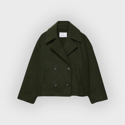 Damen Lederjacke Doppelreihig Modern