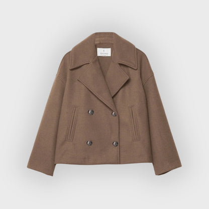 Damen Lederjacke Doppelreihig Modern