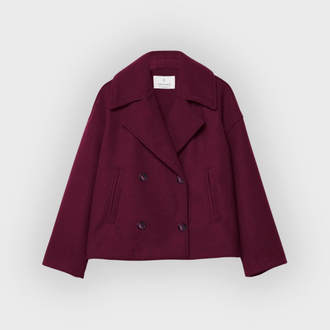 Damen Lederjacke Doppelreihig Modern
