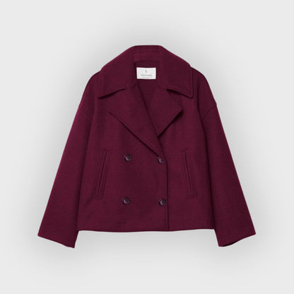 Damen Lederjacke Doppelreihig Modern