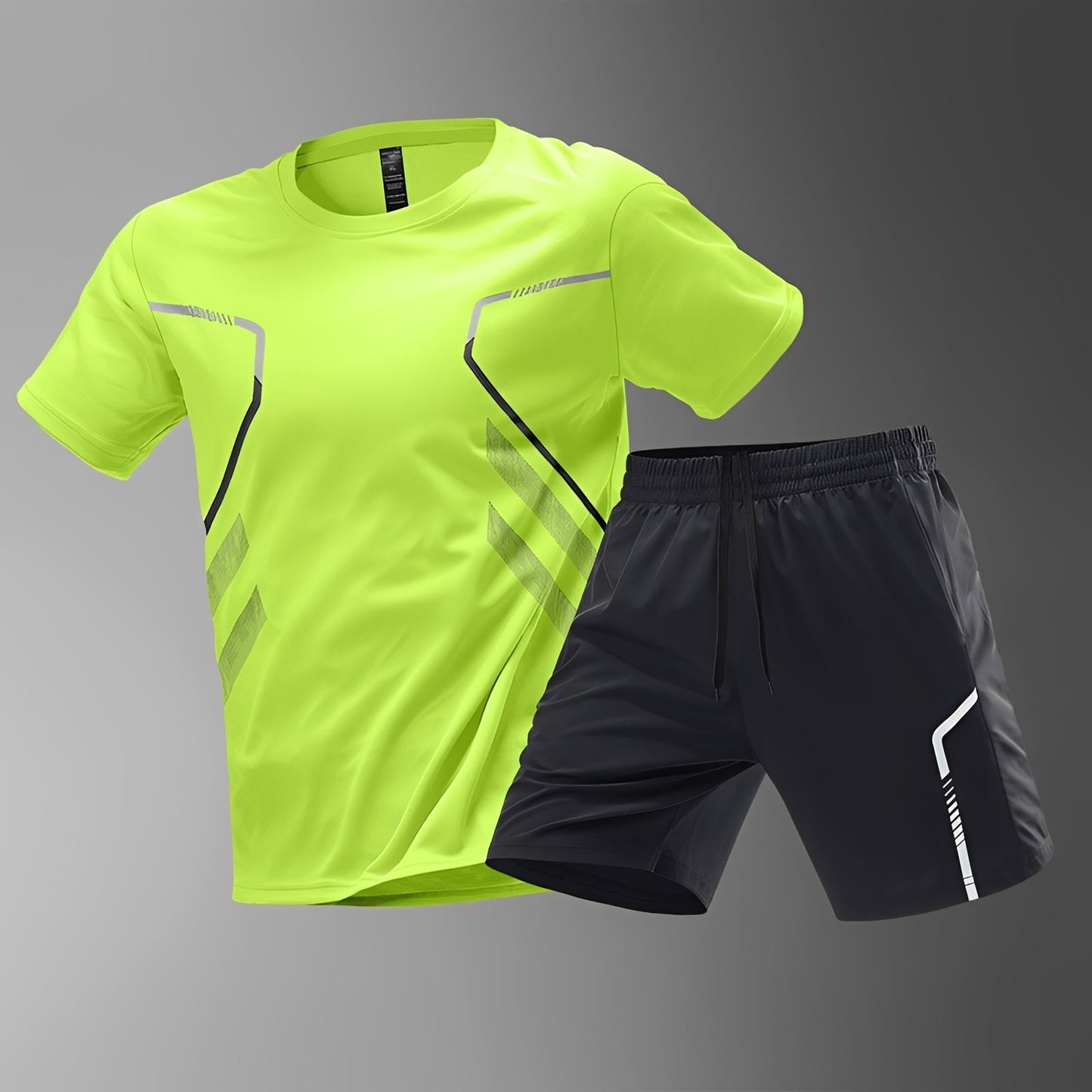 Herren Sportset Schnell Trocknend Sportbekleidung Bequem - Norvielle
