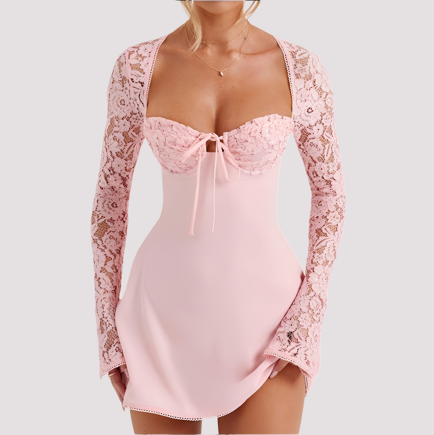 Damen Minikleid Rückenfrei Sommerkleid Kurz - Norvielle
