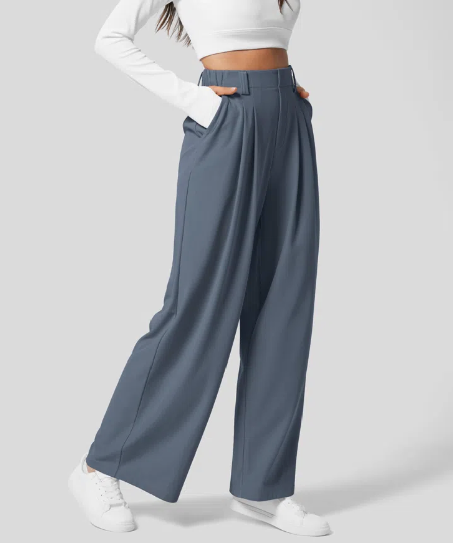 Damenhose Weite Beine Elegant - Norvielle