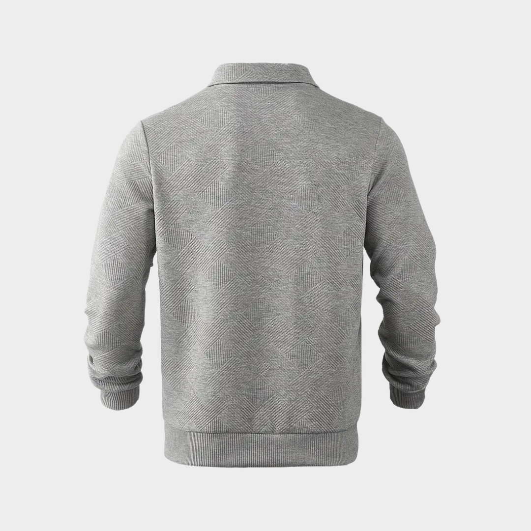 Herren Pullover Halb-Reißverschluss Bequem Freizeit