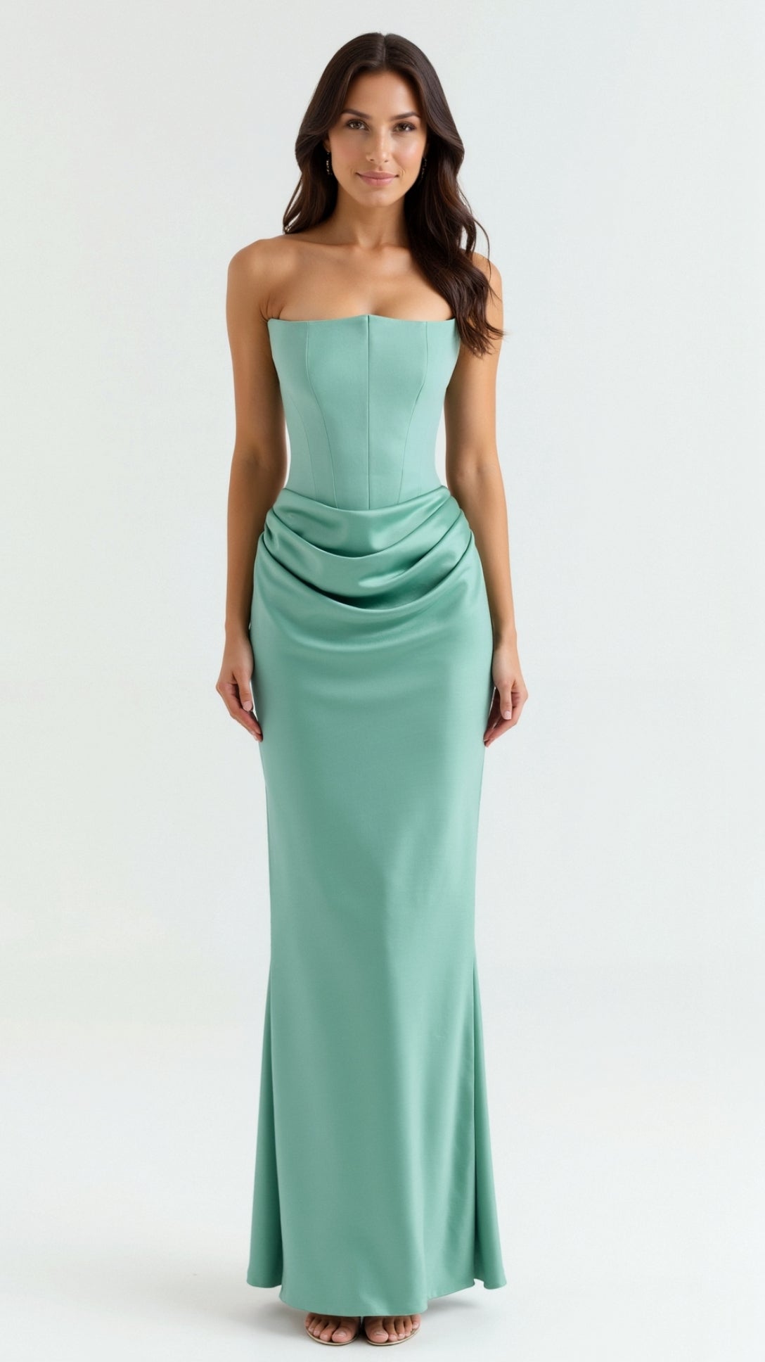 Damen Maxi-Kleid Hochzeitsgast-Eleganz Lang