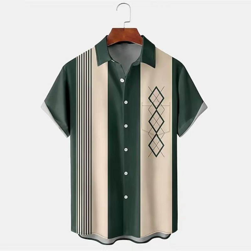 Herren Freizeithemd Modernes Designerhemd