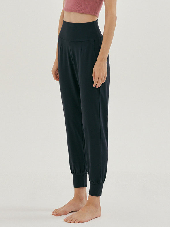 Damen Hochtaillig Joggerpants Sportlich Bequem