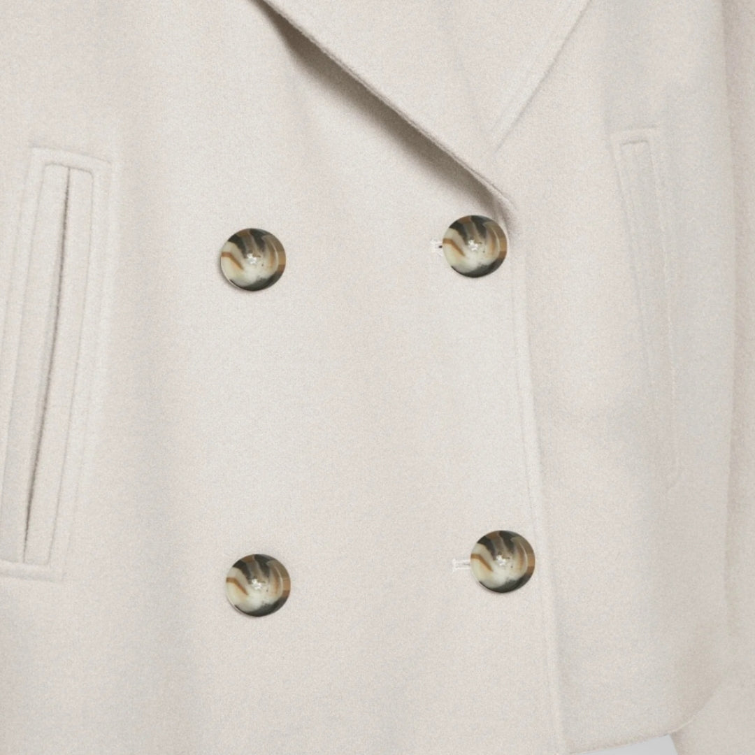 Damen Lederjacke Doppelreihig Modern