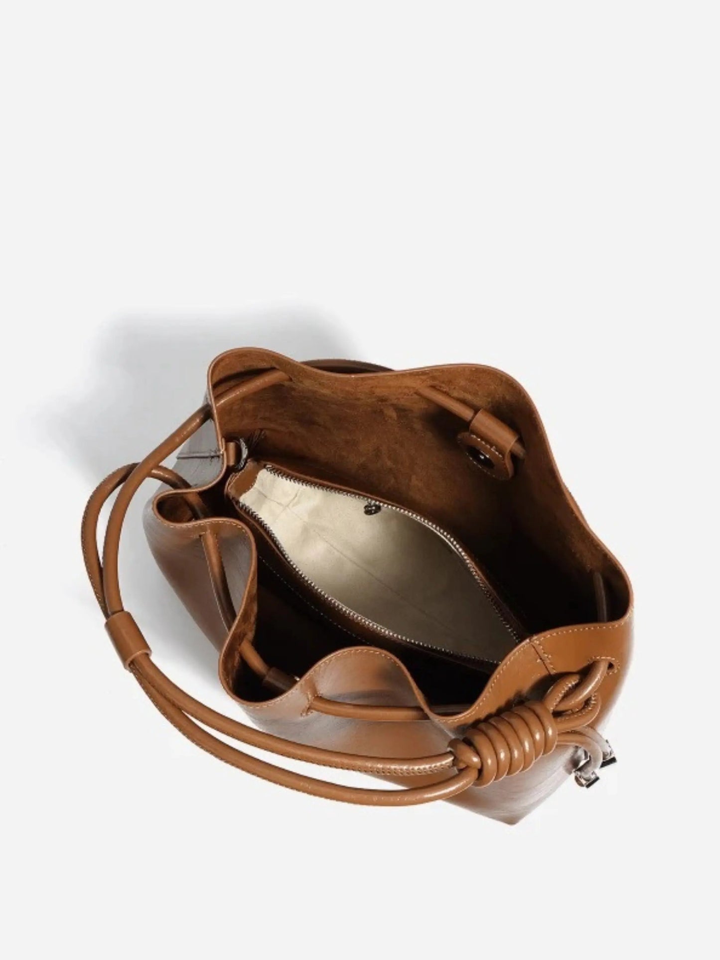 Damenhandtasche Glänzend Kordelverschluss