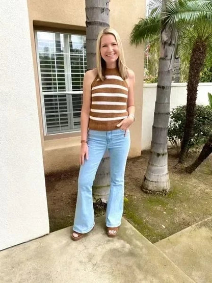 Damen High Waist Jeans Slim Fit Stilvoll