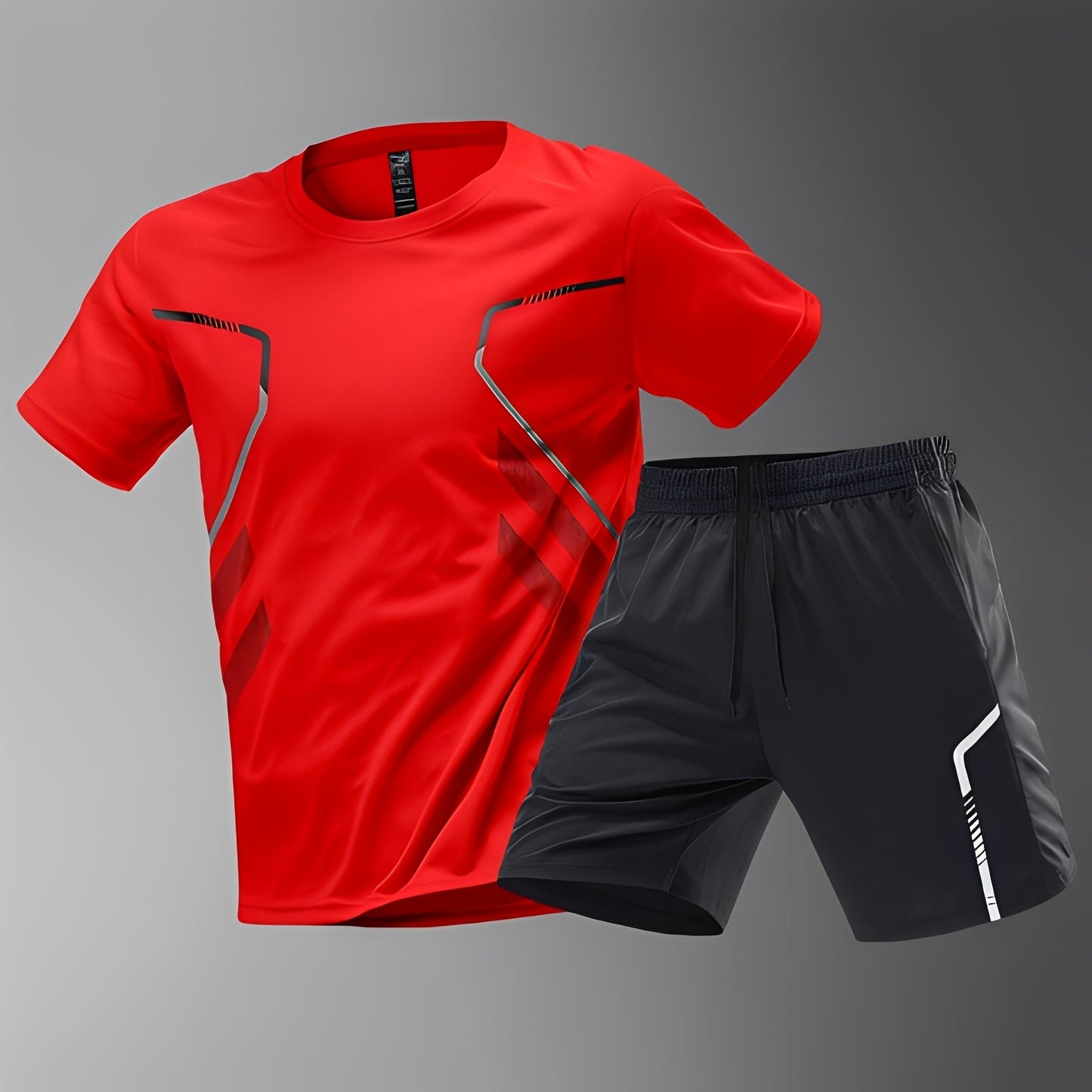 Herren Sportset Schnell Trocknend Sportbekleidung Bequem