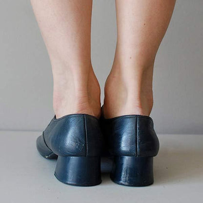 Damen Orthopädische Keilsandalen Leder Verstellbare Schnalle