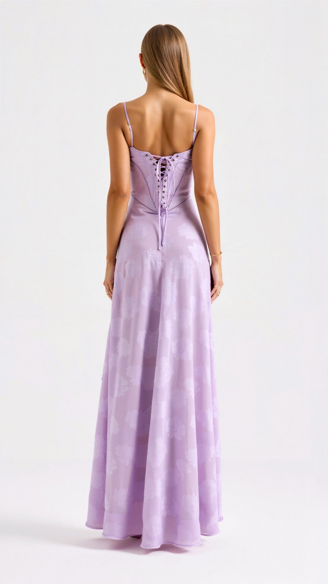 Damen Hochzeitsgastkleid Elegantes Maxikleid Lang