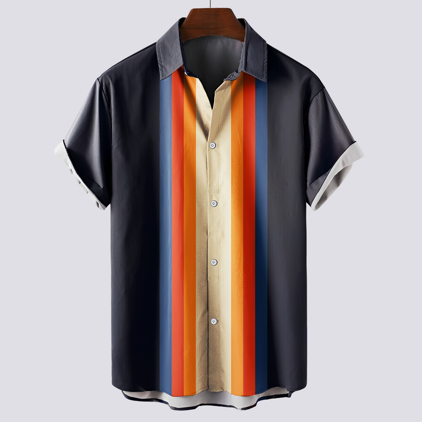 Herren Hemd Klassisch Bedruckt Modern