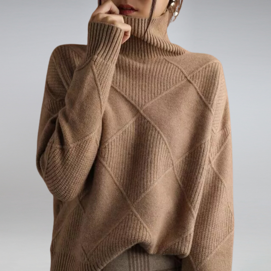 Damen Rollkragenpullover Warme Wintermode - Norvielle