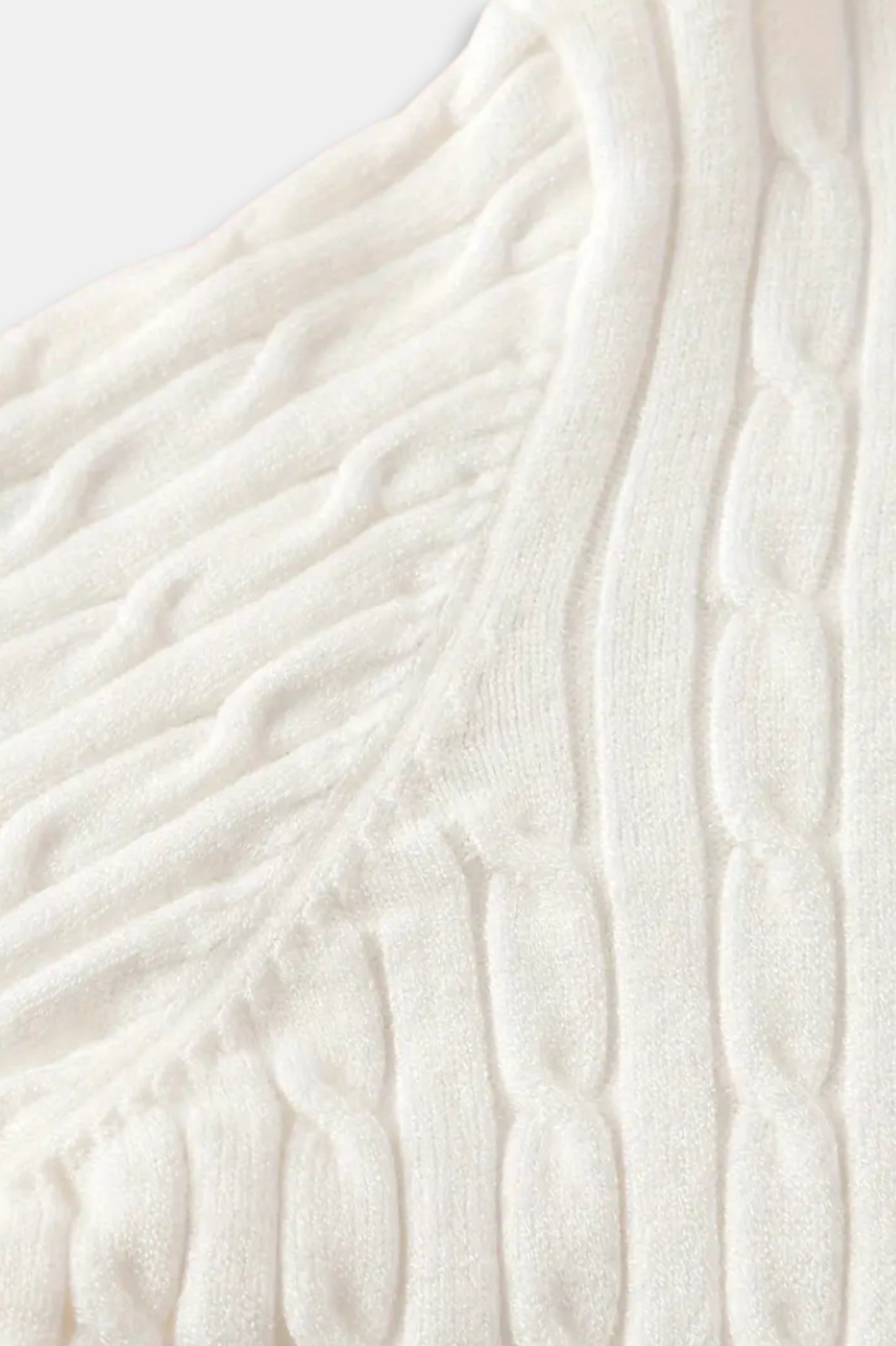 Damen Strickpullover Zopfmuster Reißverschluss