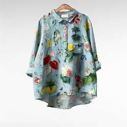Damen Bluse Vintage Stil Trendig