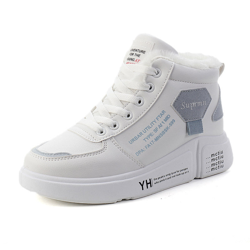 Damen Sneaker Hoch Schaft Kuschelig Trendig