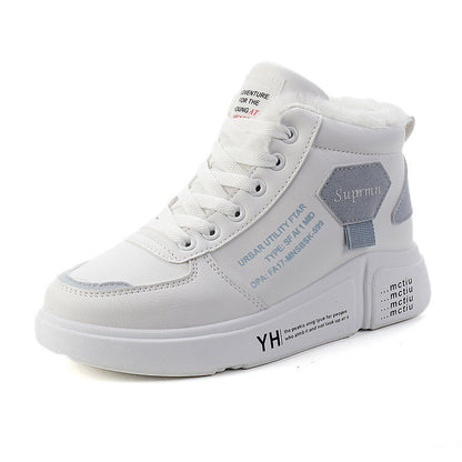 Damen Sneaker Hoch Schaft Kuschelig Trendig