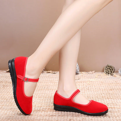 Damen Mary Jane Schuhe Bequem Verstellbar