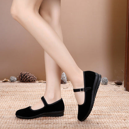 Damen Mary Jane Schuhe Bequem Verstellbar