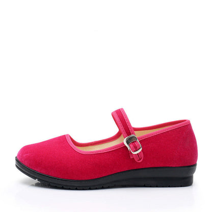 Damen Mary Jane Schuhe Bequem Verstellbar