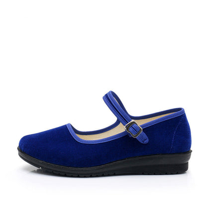 Damen Mary Jane Schuhe Bequem Verstellbar