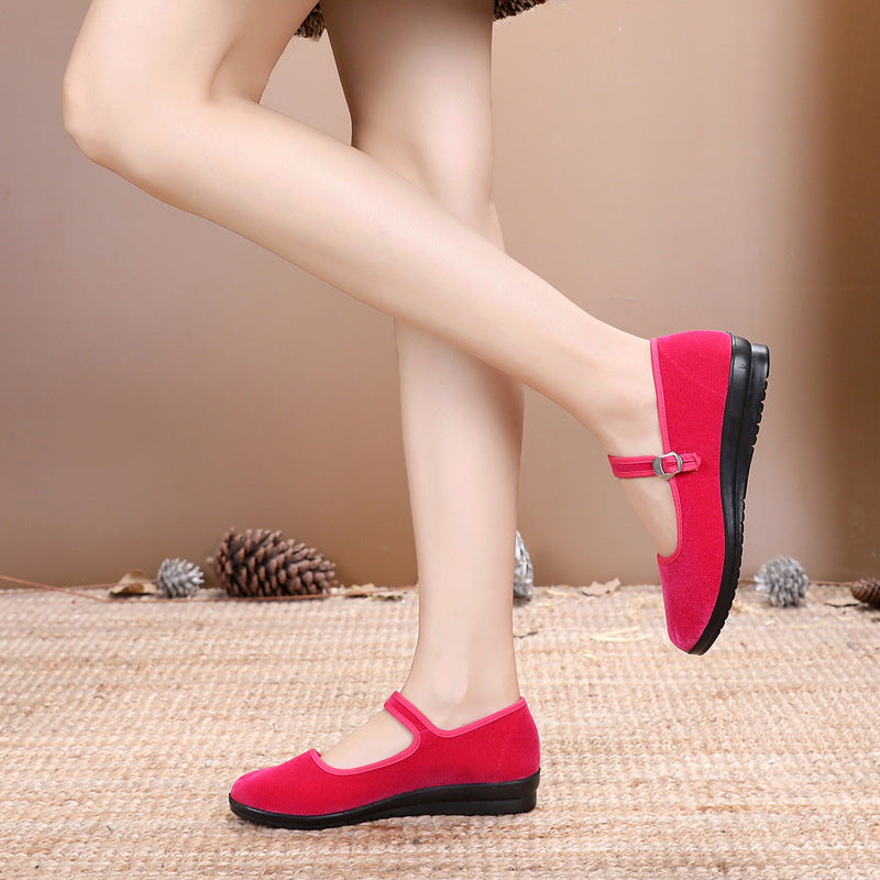 Damen Mary Jane Schuhe Bequem Verstellbar