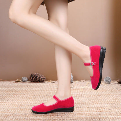 Damen Mary Jane Schuhe Bequem Verstellbar