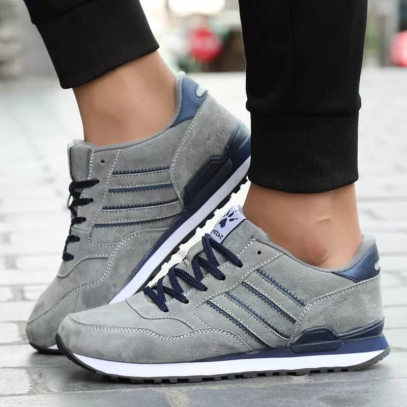 Herren Sneaker Klassisch Schwarz Schnürsenkel - Norvielle
