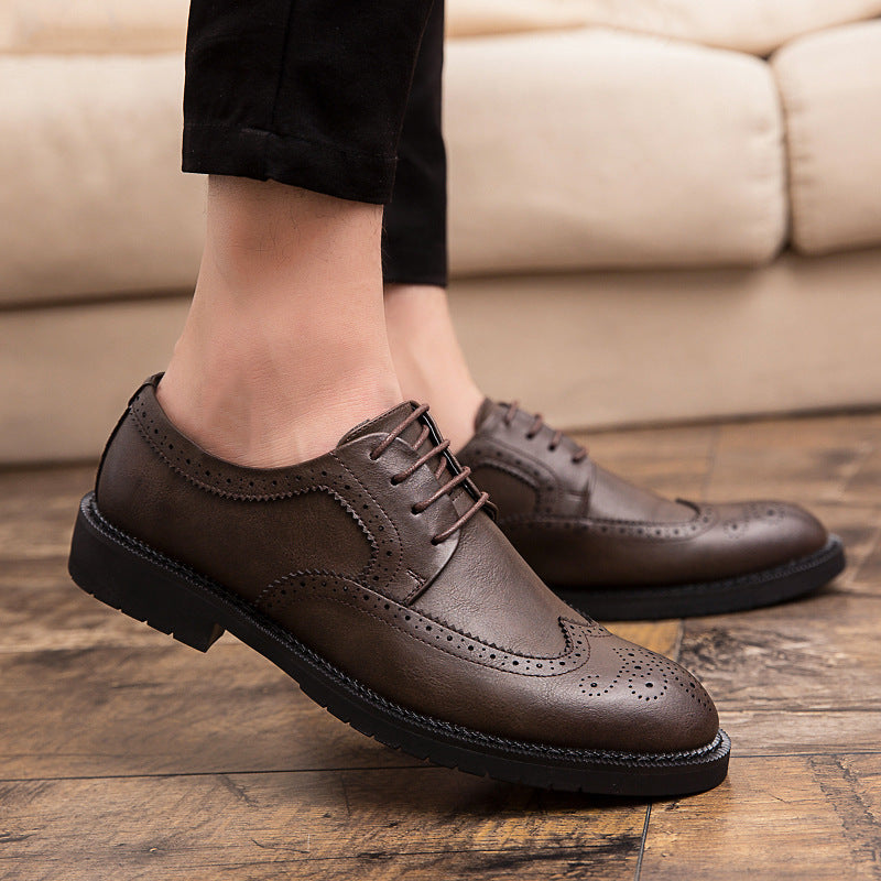 Damen Brogues Echtleder Komfortabel Elegant