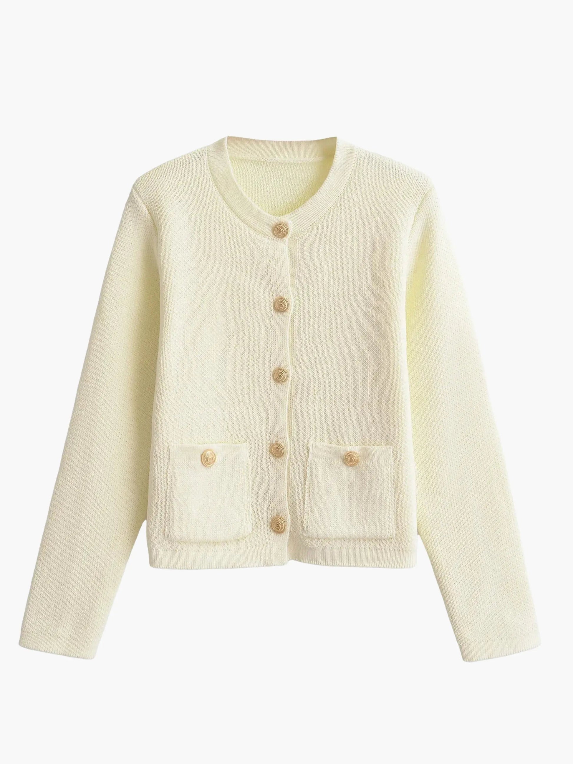 Damen Strickjacke Klassisch Mit Taschen - Norvielle