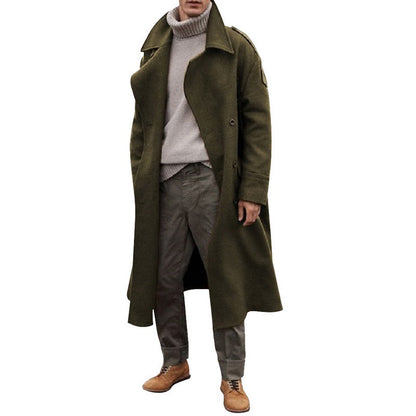 Herren Mantel Doppelter Knopfleiste Elegant