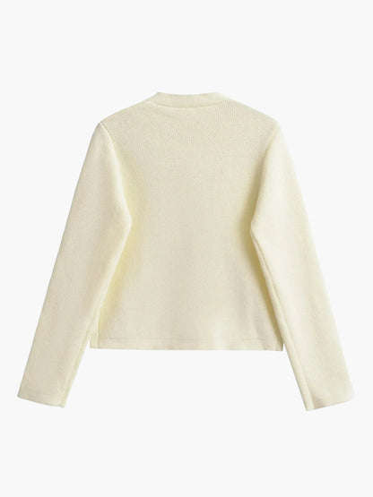 Damen Strickjacke Klassisch Mit Taschen