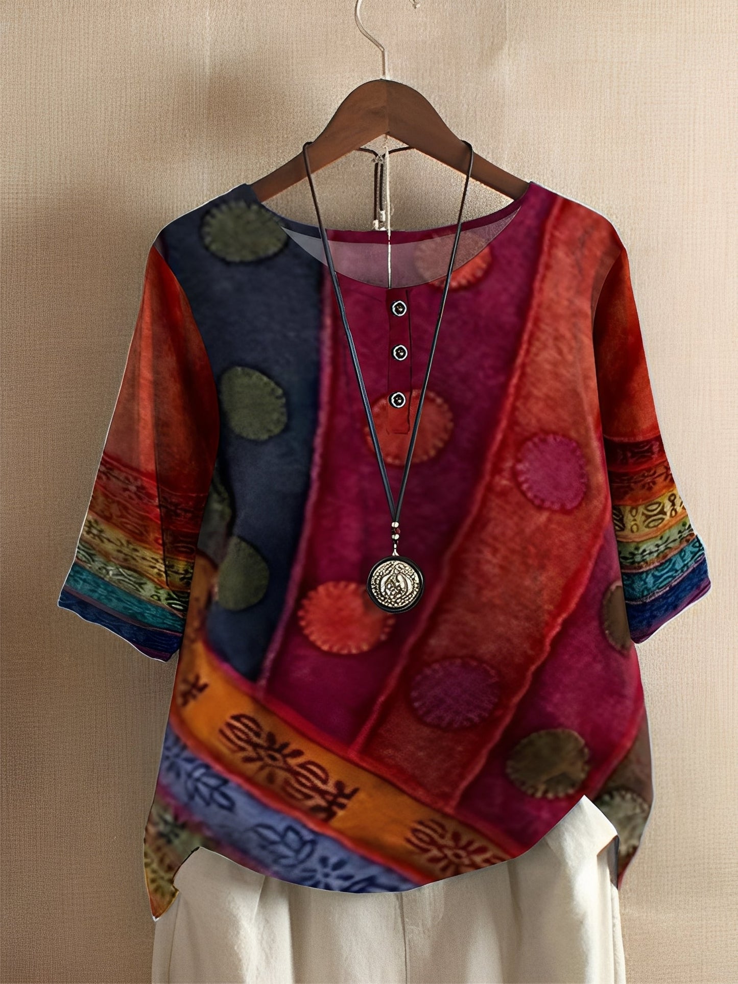 Damen Oberteil Lockeres Design Modern