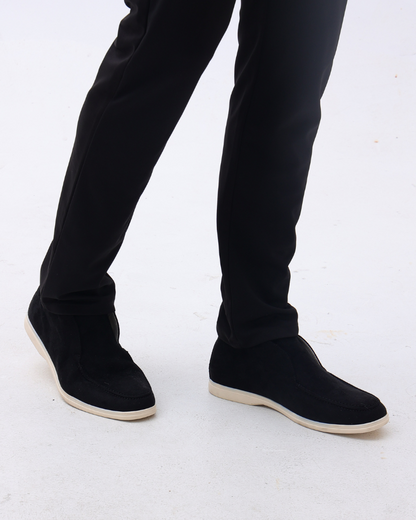 Herren Halbschuh Braun Leder Elegant Business Schuhe