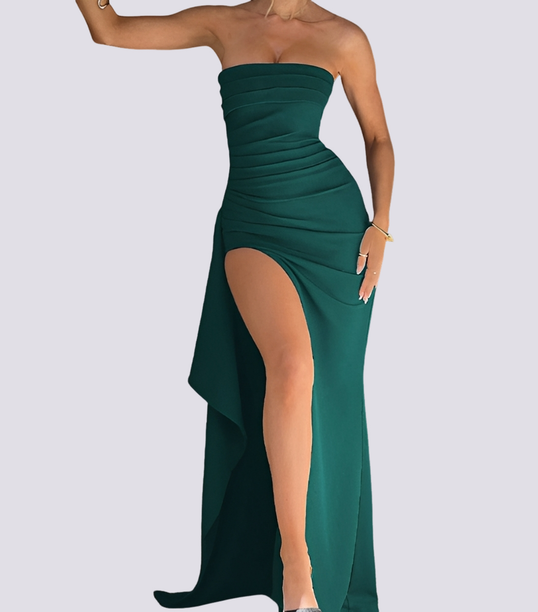 Damen Maxikleid Gedreht Stilvoll Lang