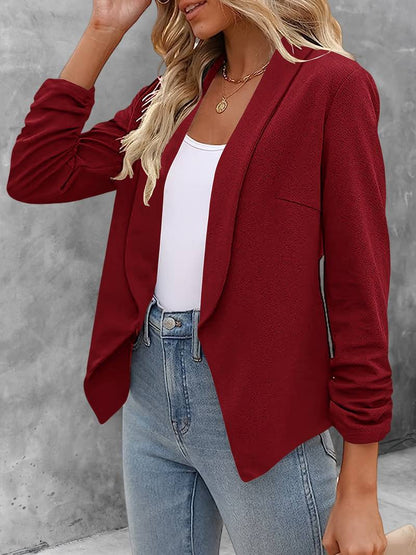 Damen Blazer Offene Vorderseite Modern